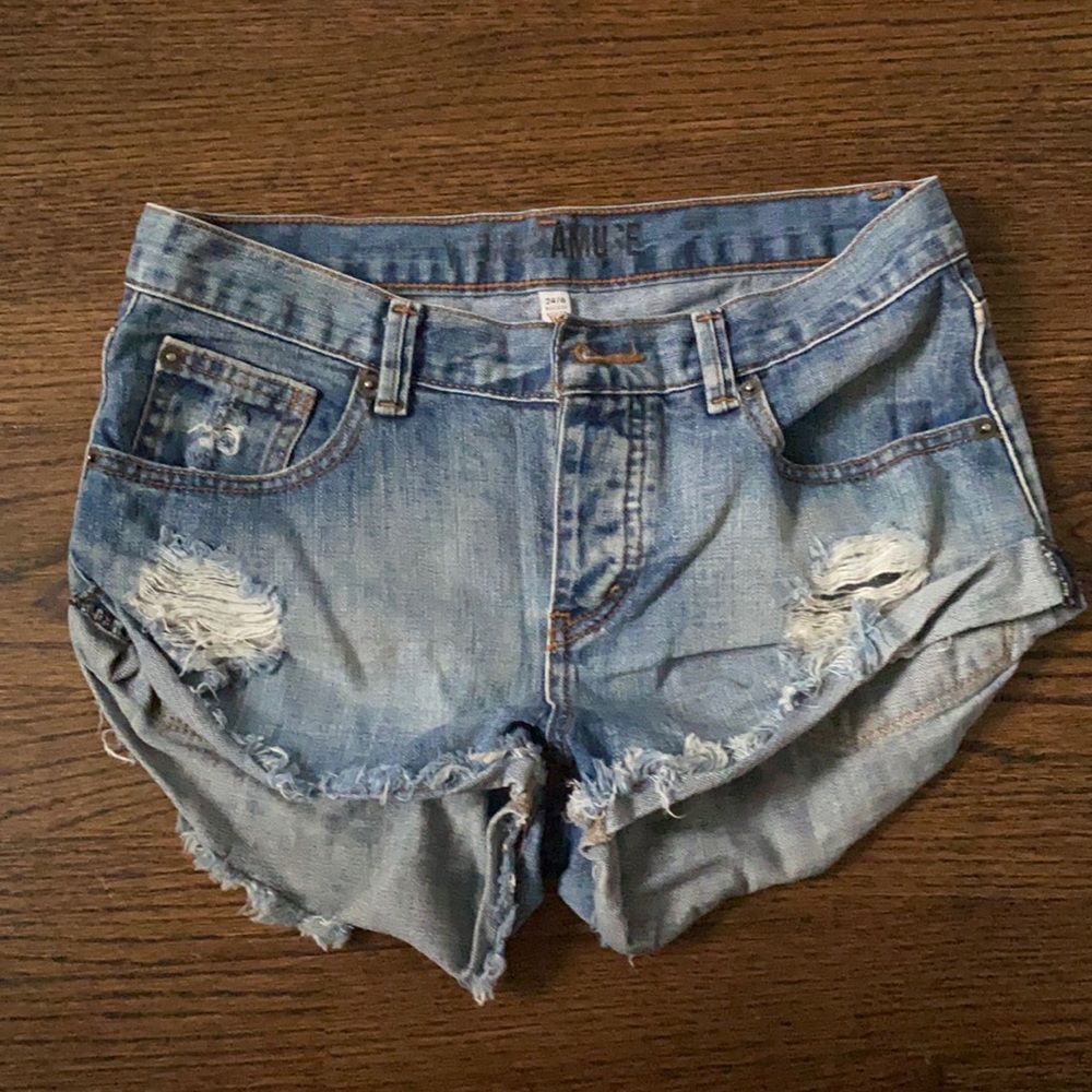 Amuse denim shorts size 24 (size 6)
